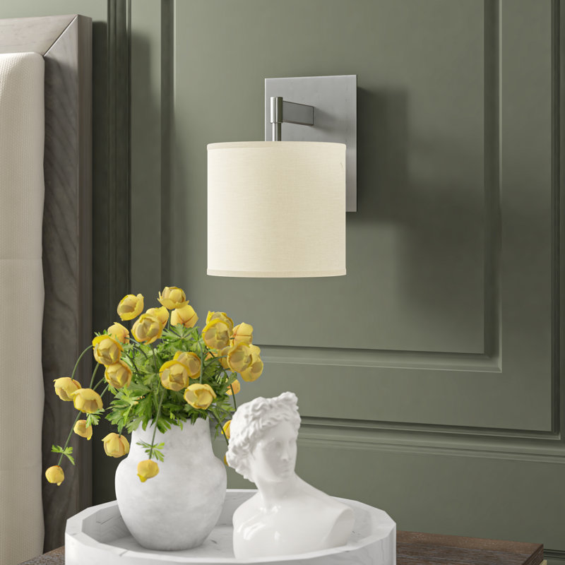 Echo 1 - Light Armed Sconce, Stainless Steel