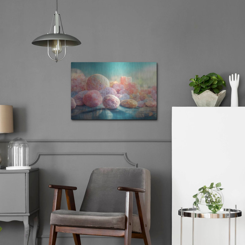 «Flamants roses» par Luxe Portfolio, art mural en métal, H 16 po x l 24 po