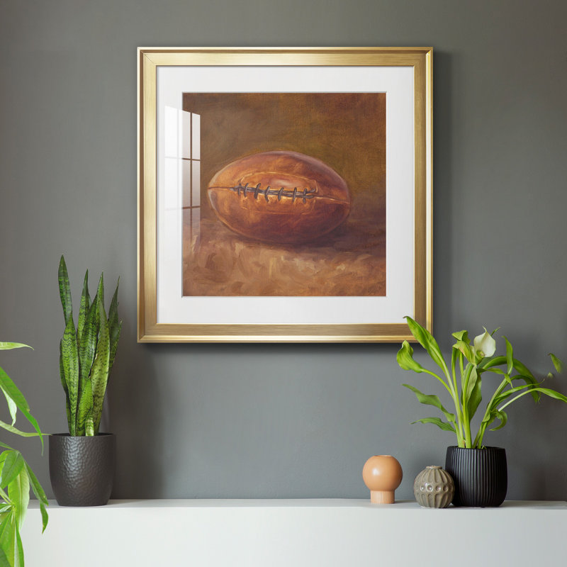 «Rustic Sports IV», reproduction encadrée de qualité supérieure - prête à être accrochée, H 26,5 po x l 26,5 po x P 1,5 po