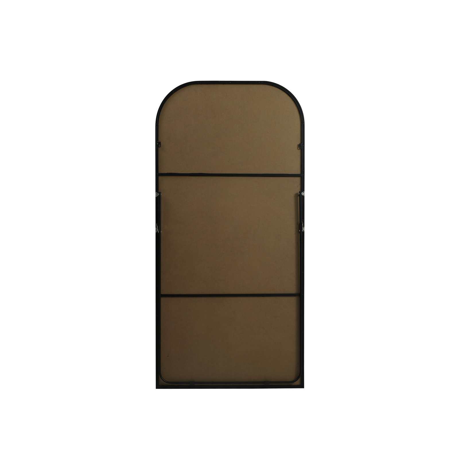 Sabine Metal Arch Floor Mirror, Black, 72" x 35"
