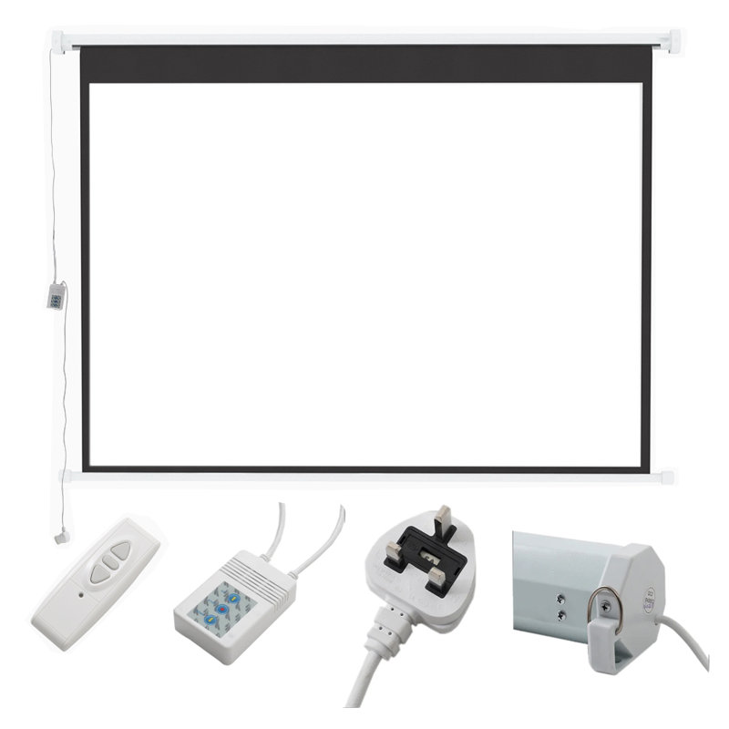 Latitude Run Electric Projector Screen Projector Screen, 183cm H x 269cm W