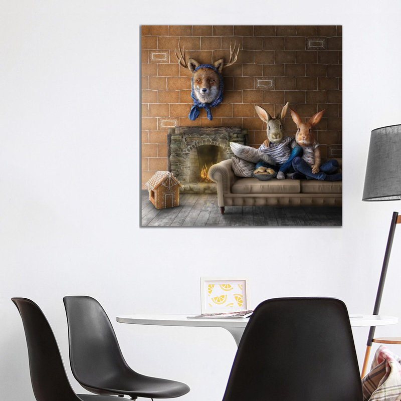 Home Fairytale: Hansel And Gretel by Spielsinn Design - Gallery-Wrapped Canvas Giclée on Canvas, Wrapped Canvas