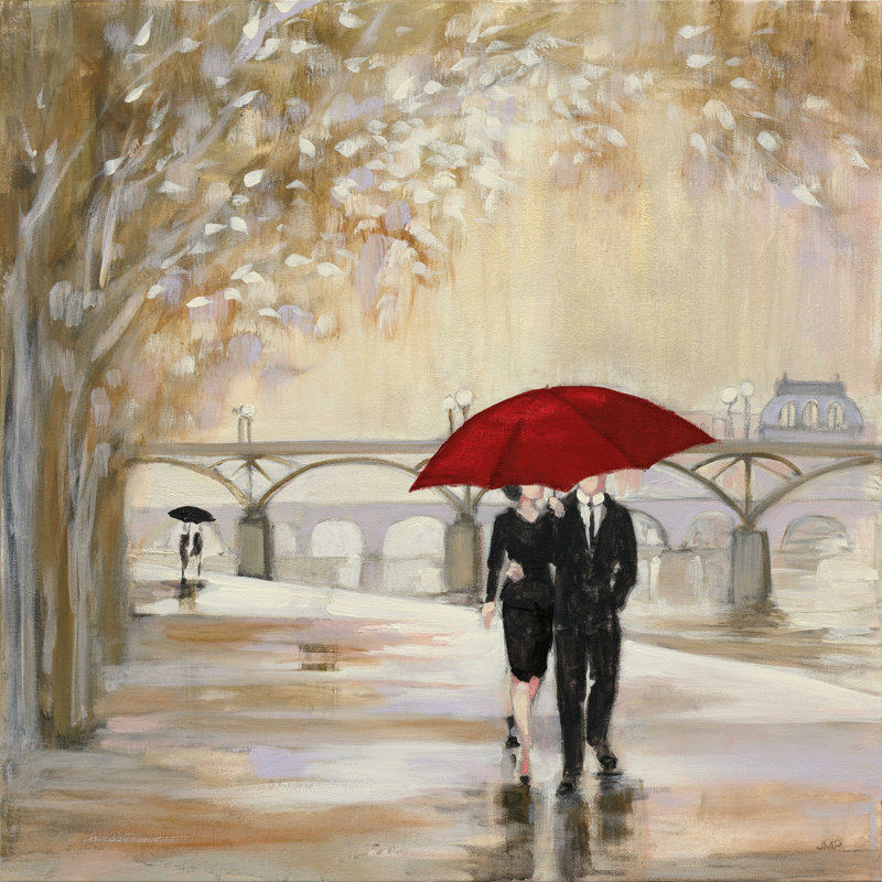 Parasol romantique Paris III, H 12 po x l 12 po