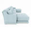 Élégant canapé rembourré en chenille avec capitonnage sur mesure Confort supérieur et conception modulaire pour des espaces de vie polyvalents-116780841