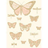 Whimsical Butterflies And Dragonflies Wallpaper Roll