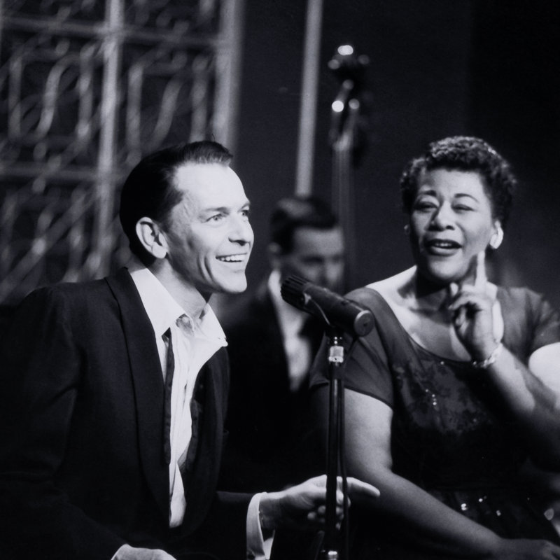 Sinatra & Fitzgerald Print by Getty Images, 24" H x 24" W x 0.8" D