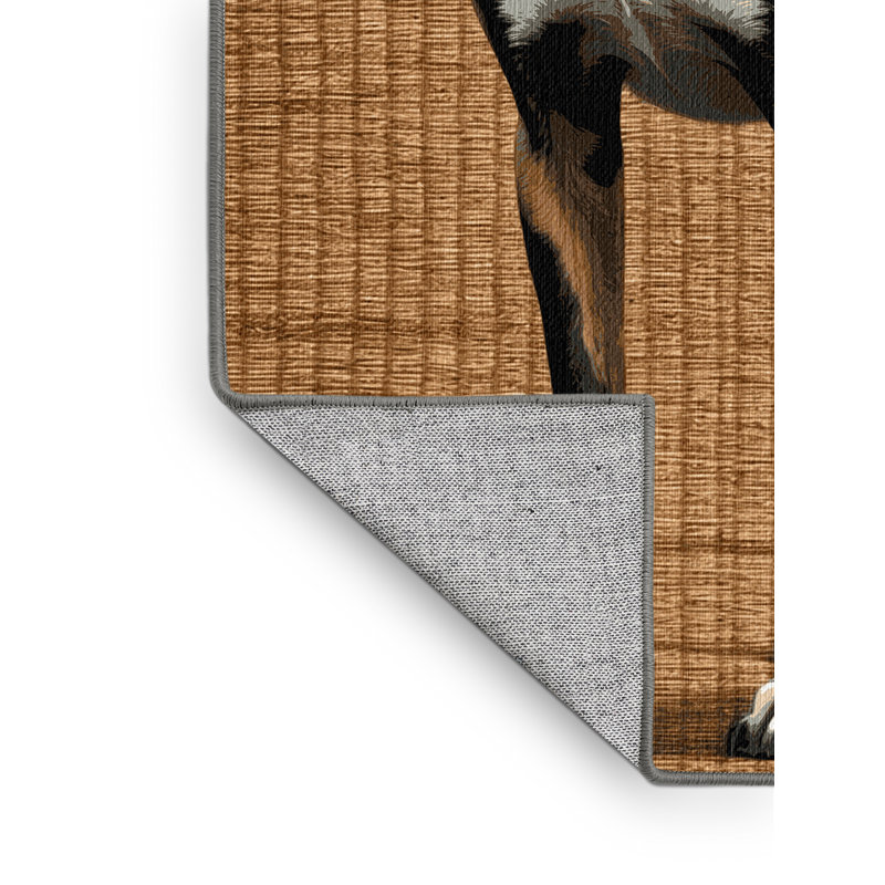  Tapis lavable pour chien sauvage africain, Rectangulaire 3 pi x 5 pi