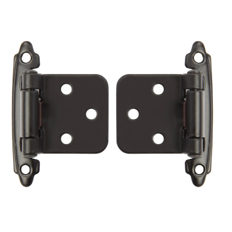 Charnières d'armoire à fermeture automatique 20 pièces, Noir