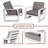 Mala 4 - Person Patio Dining Set with Rectangular Table , Cushions Included