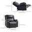 Fauteuil inclinable de salon avec repose-pieds et poches latérales