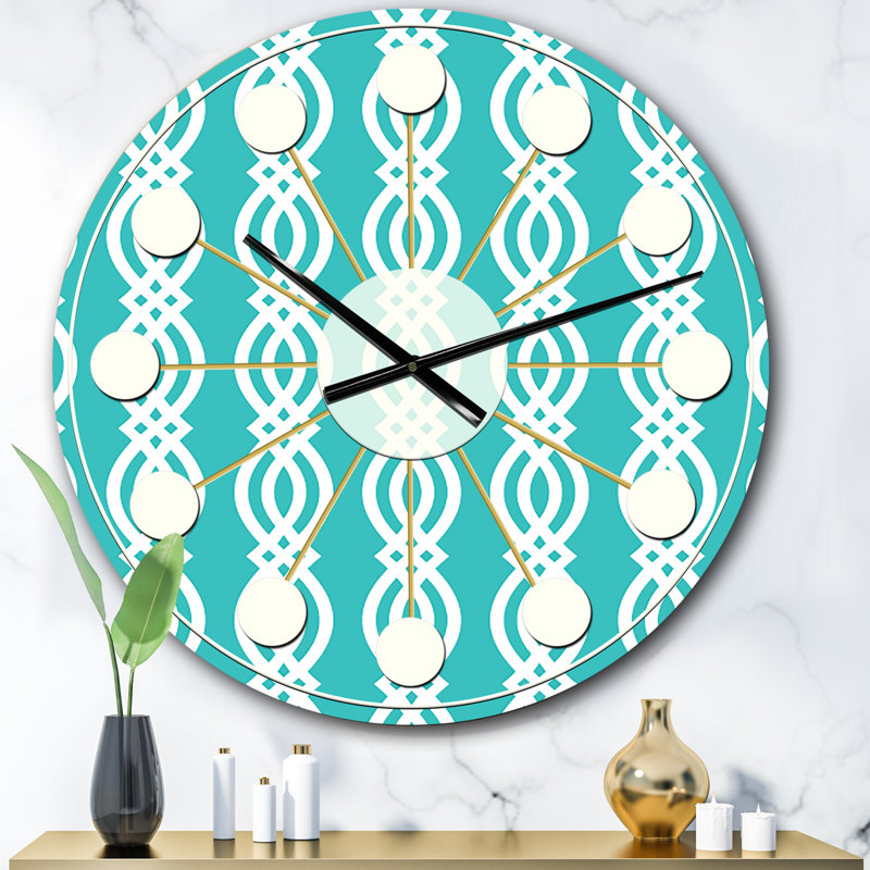 Horloge murale rétro Mid-Century, Surdimensionné