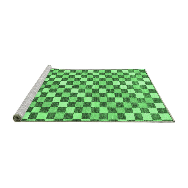 Washable Checkered Indoor Rug, null