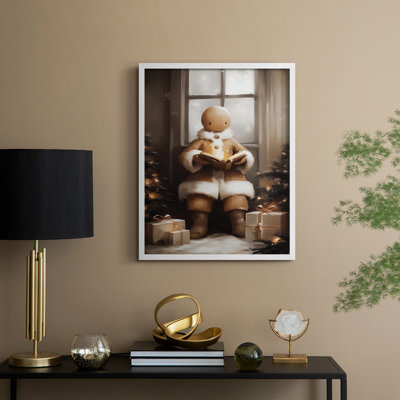 Christmas Holiday Art -Series 2-CCXCV Framed Print - Solid Wood