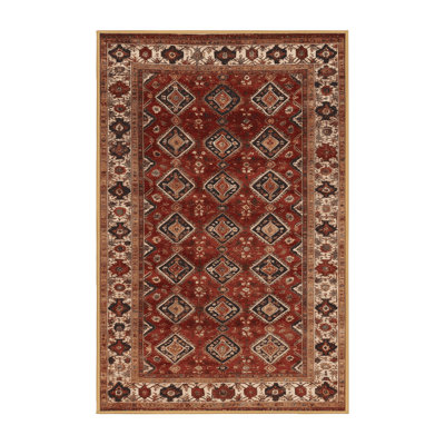 Machine Washable Persian Brown Area Rug