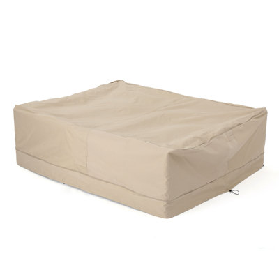 Beige Waterproof Furniture Cover For Chat - 86" D X 65" W 28" H, Waterproofing Treatment Outdoor Waterproof, 88.01" 64.03" 27.89" Wind