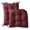 Coussin de chaise berçante Coussin de chaise berçante de qualité supérieure à dossier haut rembourré de 2 coussins de siège rembourrés antidérapants haut de gamme avec attaches, couleur noire