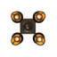 Luminaire suspendu 4 lumières Winter Pine Fulton 27 po