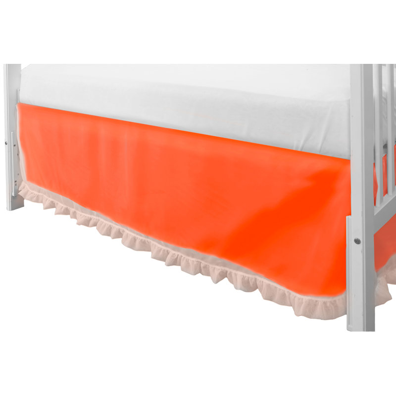 Jupe pour lit de bébé Hennessy, Orange