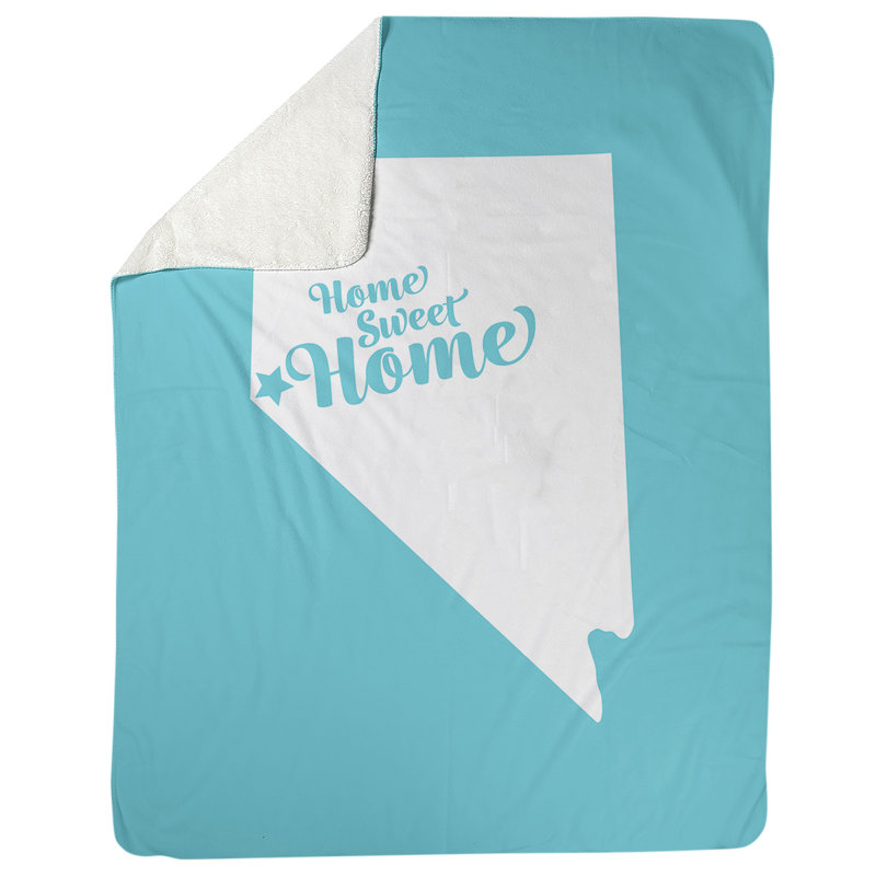 Jeté en polaire à la maison carson, l 52,5 po x L 62,5 po, Bleu sarcelle