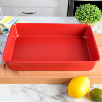 Plat de cuisson rectangulaire en acier au carbone antiadhésif 13 pouces Martha Stewart Everyday