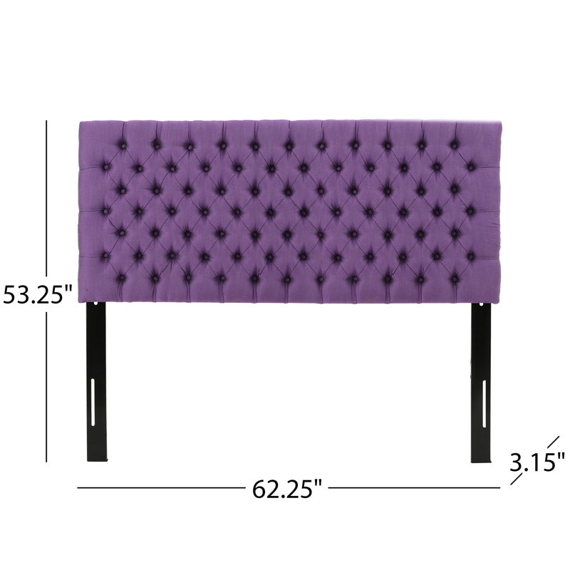 Upholstered Headboard In Purple For Queen Bed, Contemporary Charisma Bed Purple, Charm, Light Purple