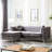 Ballentine Velvet L-Shaped Sectional Reversible-219931708