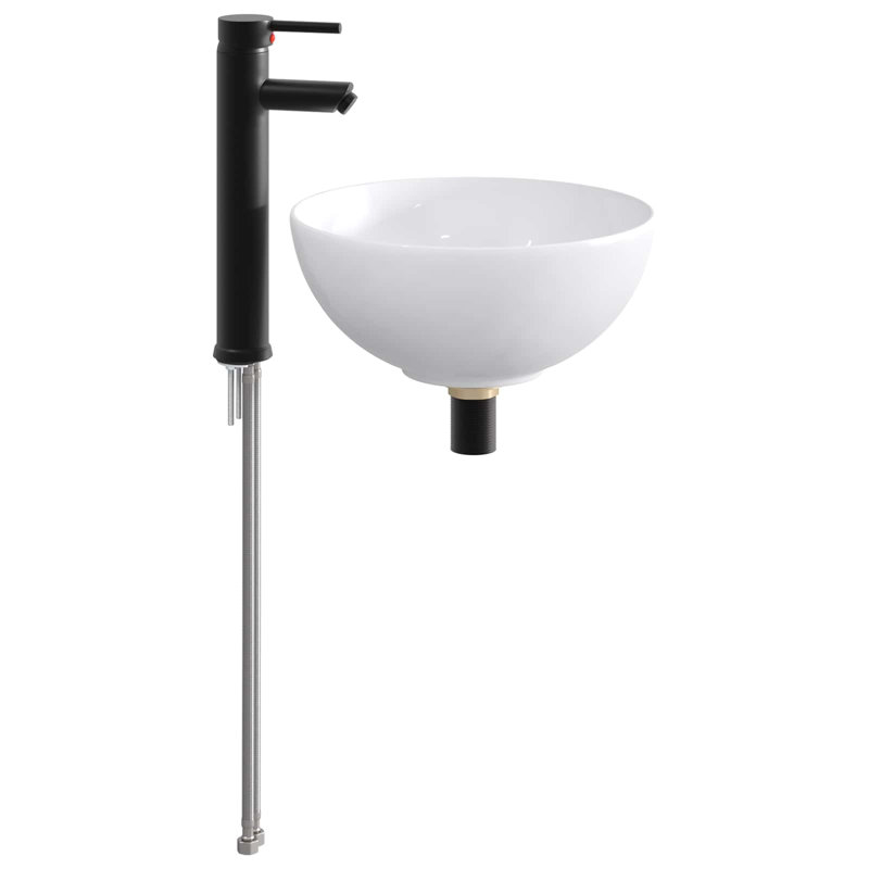 Belfry Bathroom 320mm W Metal Sink, Matte Black