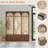 74.8" H 3-In-1 Hall Tree With Bench, Farmhouse Bench With 8 Retro Hooks And 3 Drawers, Rustic Entryway Coat Rack For Hallway, Entryway, Living Room, Dark Walnut-1727811843