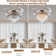42" Crystal Ceiling Fan With Light 6 Speeds  LED Kits Included