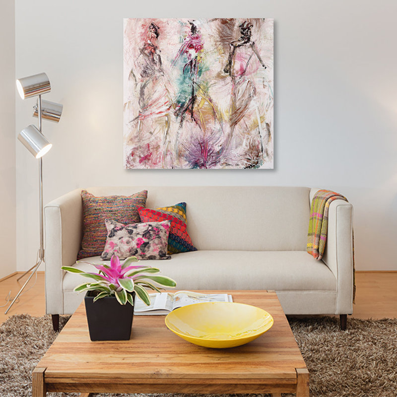 «Sans titre», reproduction sur toile, H 12 po x l 12 po x P 1,5 po, Toile tendue, Pas de tapis