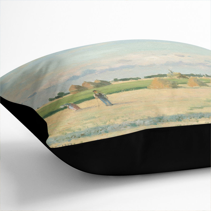 Square Cushion, Black, 40cm H x 40cm W x 15cm D