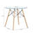 Brantice Round Glass Top Dining Table