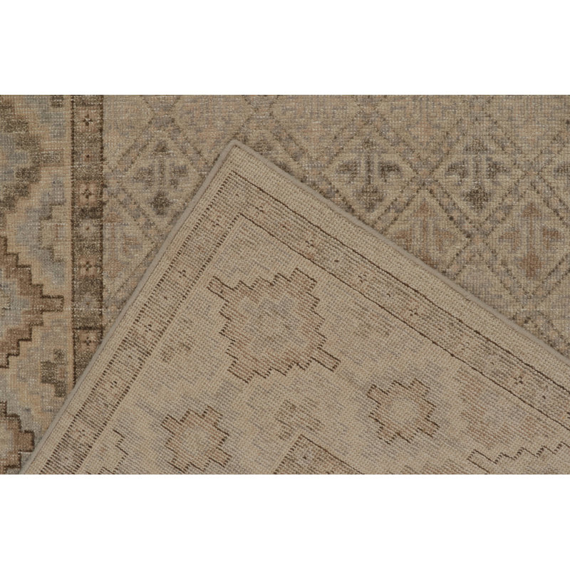 Distressed Homage Hand Knotted Wool Animal Print Area Rug, Rectangle 12' x 18'
