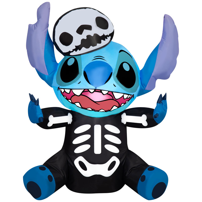 Airblown Stitch as Skeleton Disney