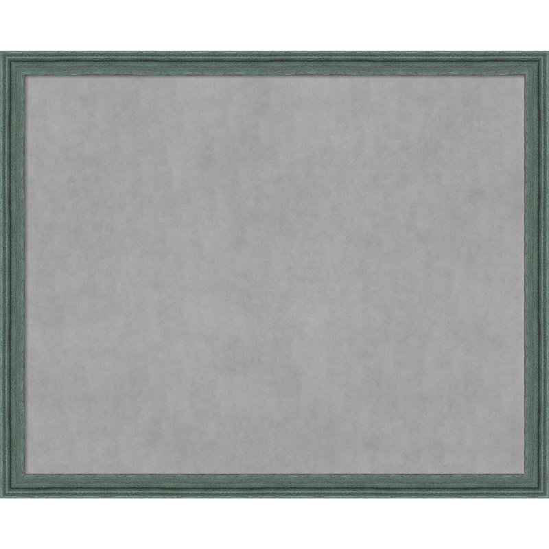 Tableau magnétique encadré gris sarcelle recyclé, H 35 po x l 43 po