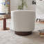 Upholstered Swivel Armchair-487583252