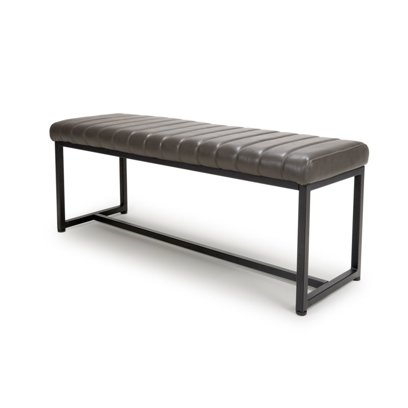 Frizzleburg Faux Leather Upholstered Bench