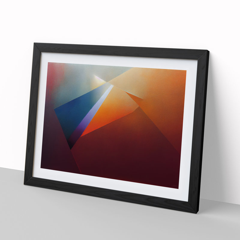 Beautiful Abstract - Single Picture Frame Print, Black Framed, 46cm H x 64cm W x 2cm D