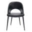 Ensemble de 2 chaises de salle à manger modernes en similicuir avec pieds en métal - chaises d'appoint rembourrées-109011295