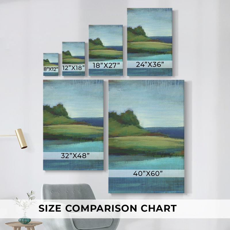 Silent Lakeside I -Galerie enveloppée Cavas, H 48 po x l 32 po