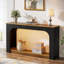 Console Farmhouse Led, table d'entrée de vestibule en bois, canapé rétro long et étroit derrière le canapé-115115931