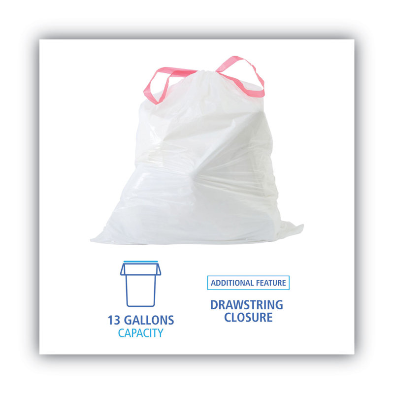 Plastic Trash Liners - 100 Count