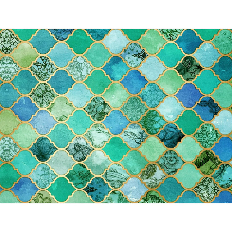 Peel & Stick Geometric Border, 108" L x 144" W