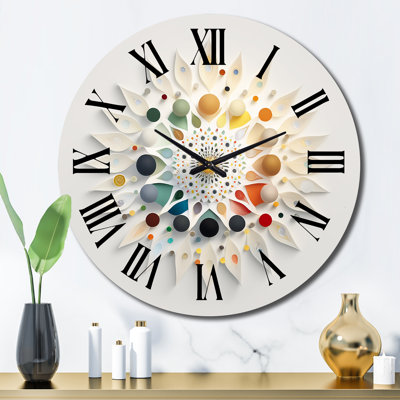 Horloge murale en métal