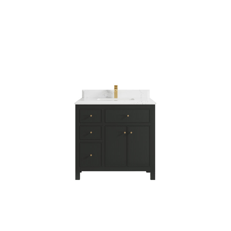 Sonoma 36 po X P 22 po Meuble-lavabo central D avec comptoir en quartz, Empira