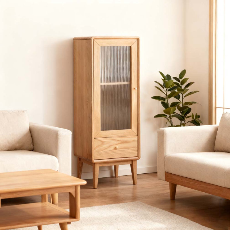Armoire de rangement en chêne massif