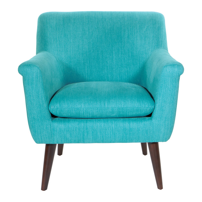 Fauteuil large en polyester 29,75 po Cresson, Turquoise