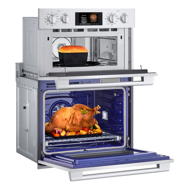 30-Inch Double Wall Oven With Steam-Combi