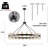 Wagon Wheel Chandelier With Crystal Shade-271068628-287412096
