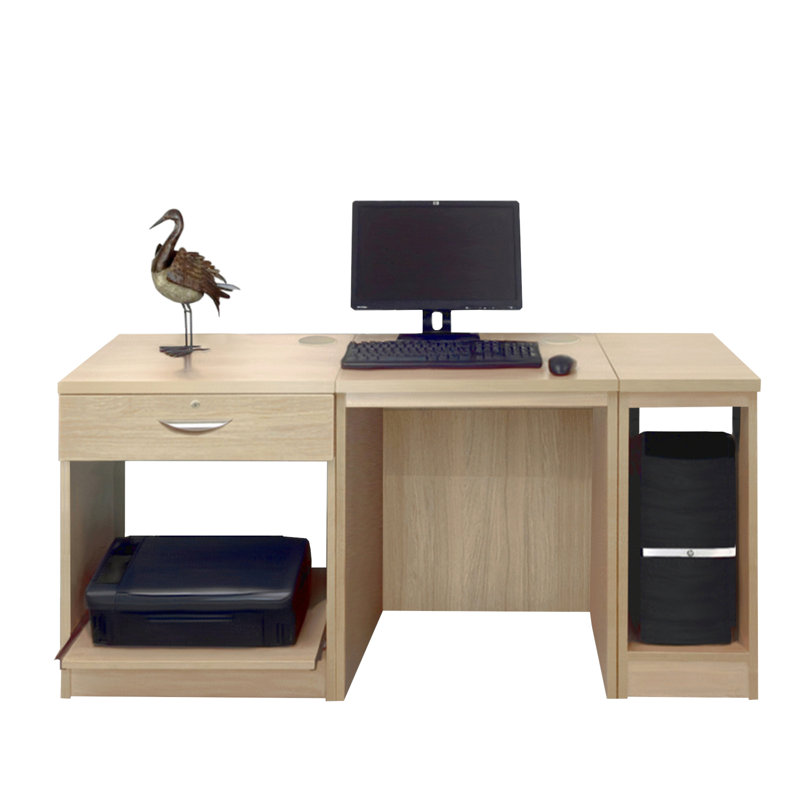 Walshaw Solid Wood Computer Desk, Sandstone
